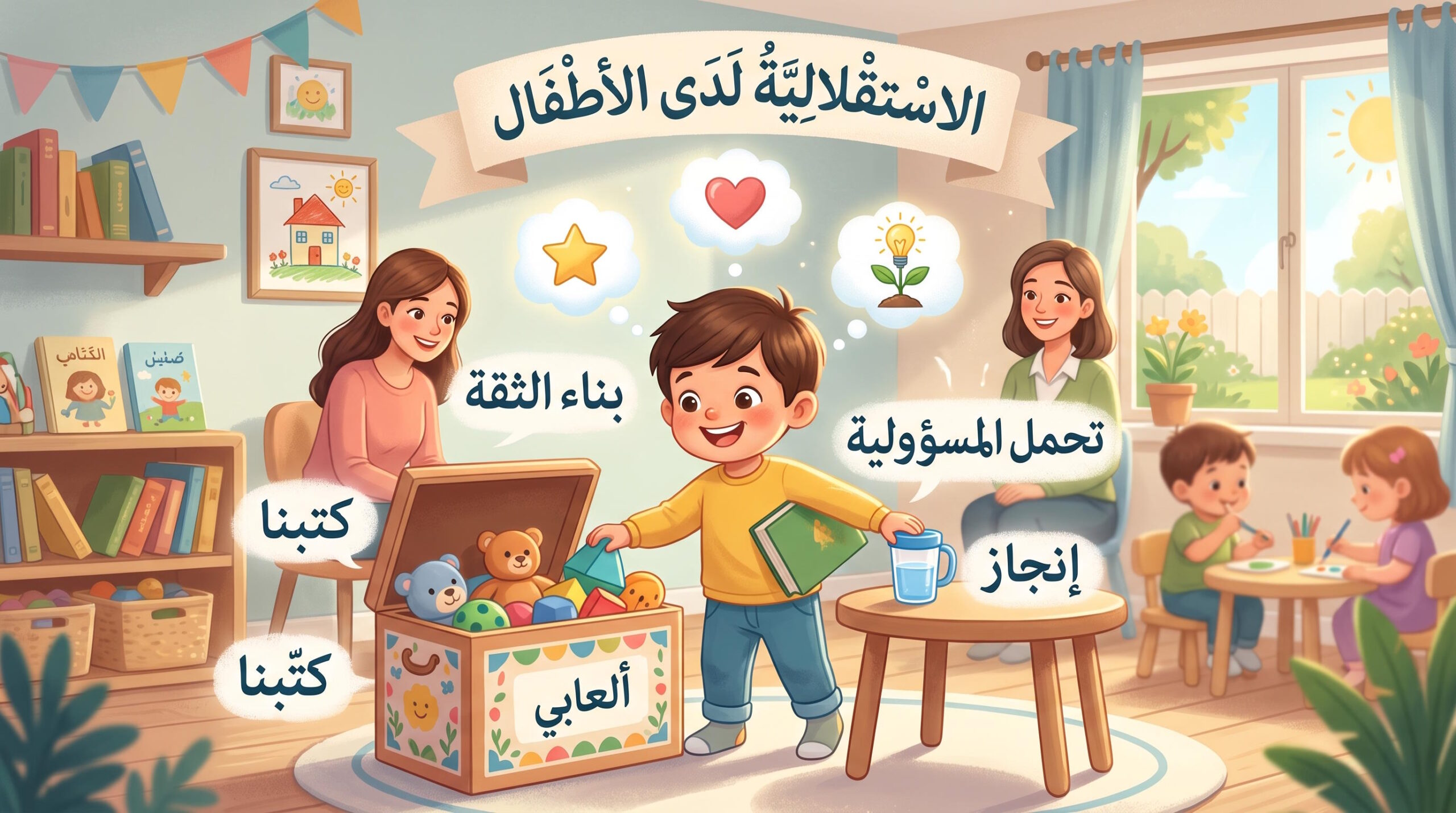 تنمية مهارات الاستقلالية والاعتماد على النفس وتحمل المسؤولية لدى الأطفال في مرحلة رياض الأطفال